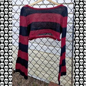 🎃Freddy Krueger Cropped Sweater 🎃